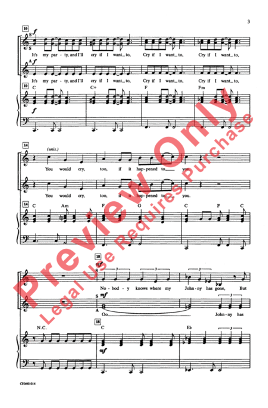 It's My Party Women's Choir scores gallery preview page 3
