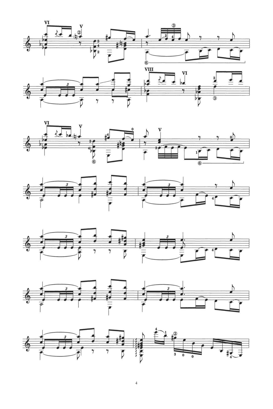 Bolero Acoustic Guitar scores gallery preview page 4