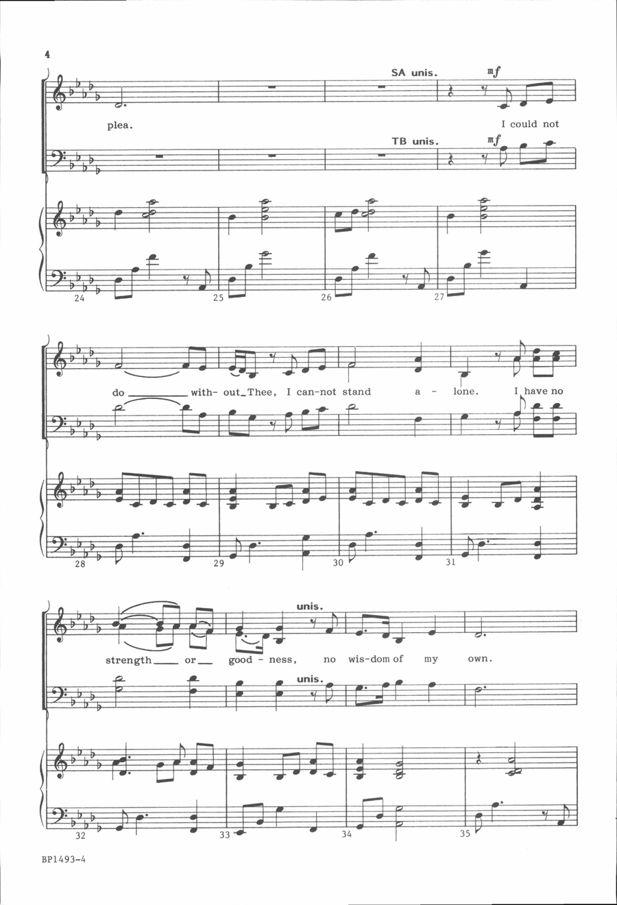 I Could Not Do without Thee 4-Part scores gallery preview page 4