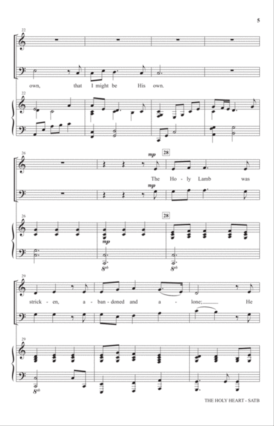 The Holy Heart 4-Part scores gallery preview page 3