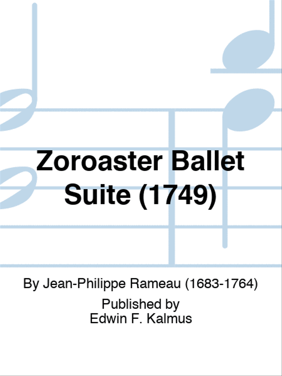 Zoroaster Ballet Suite (1749) Set of Parts scores gallery preview page 1