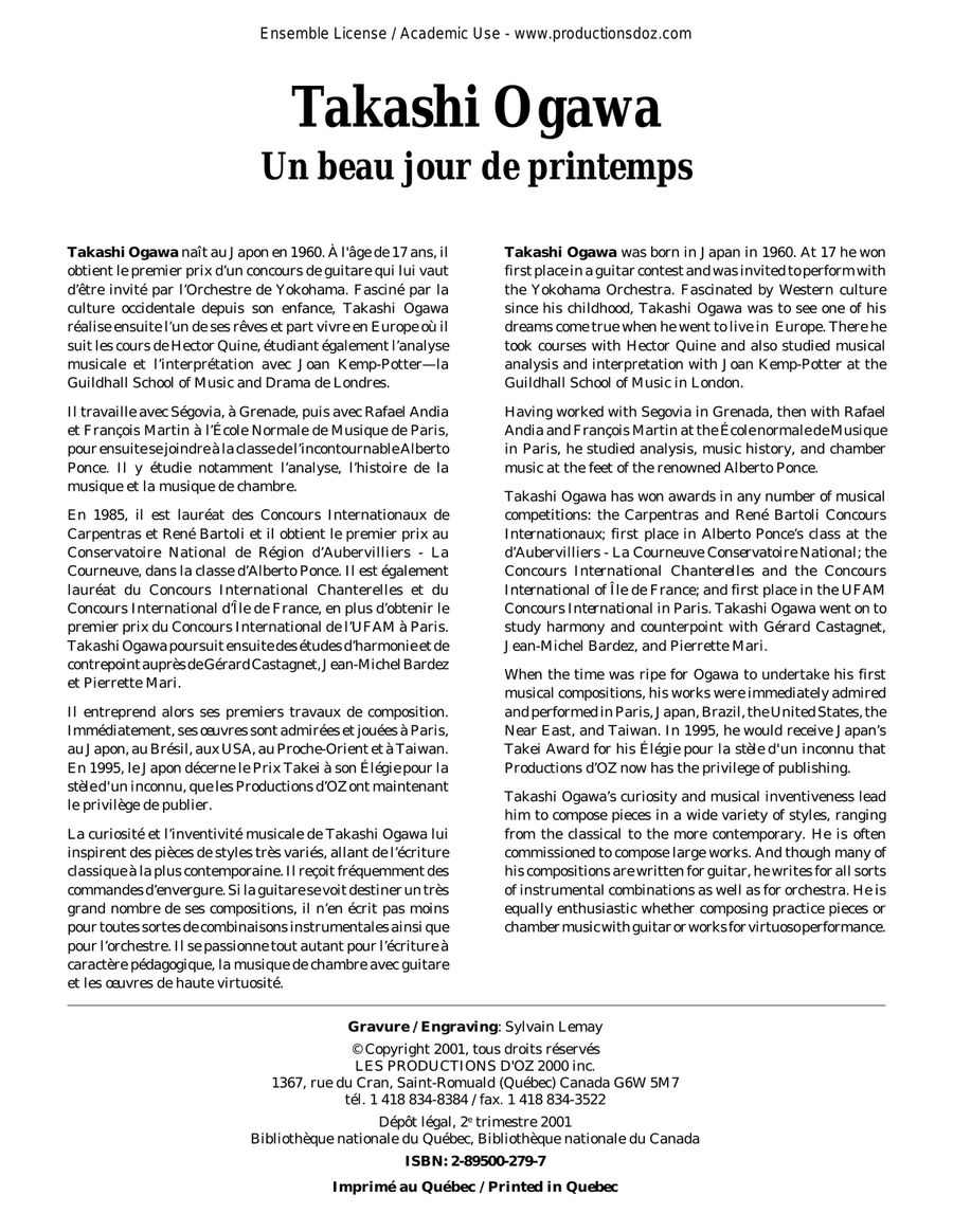 Un beau jour de printemps