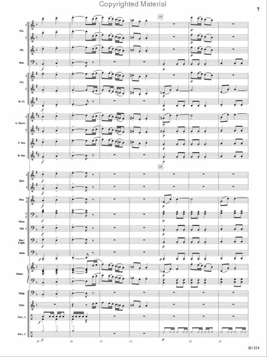 Buccaneer Hornpipe Concert Band scores gallery preview page 6