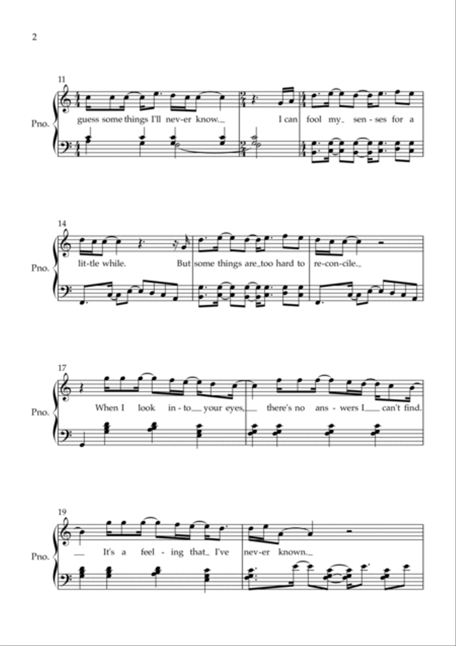 Some Things I'll Never Know Voice scores gallery preview page 2