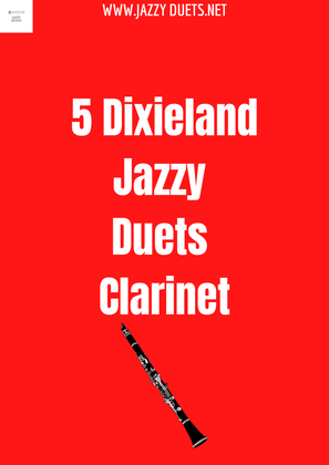 Book cover for Jazz clarinet duets - 5 dixieland jazzy duets for clarinet