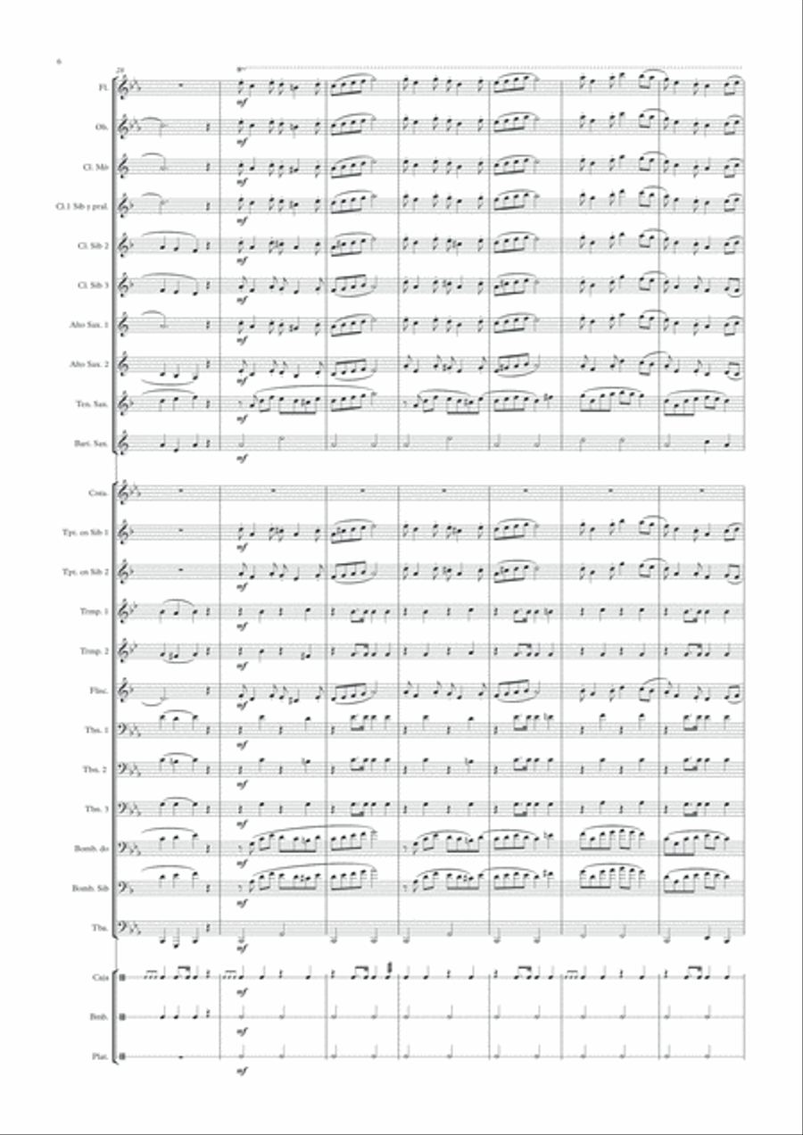 Rocío Malagueño Concert Band scores gallery preview page 6