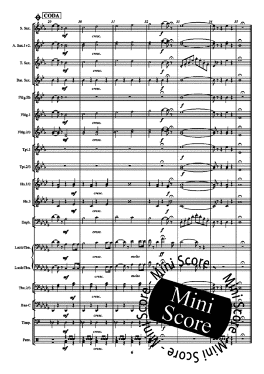 Duet uit de Parelvissers Fanfare Band scores gallery preview page 10