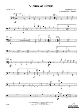 A Dance of Clowns (from A Midsummer Night's Dream): String Bass