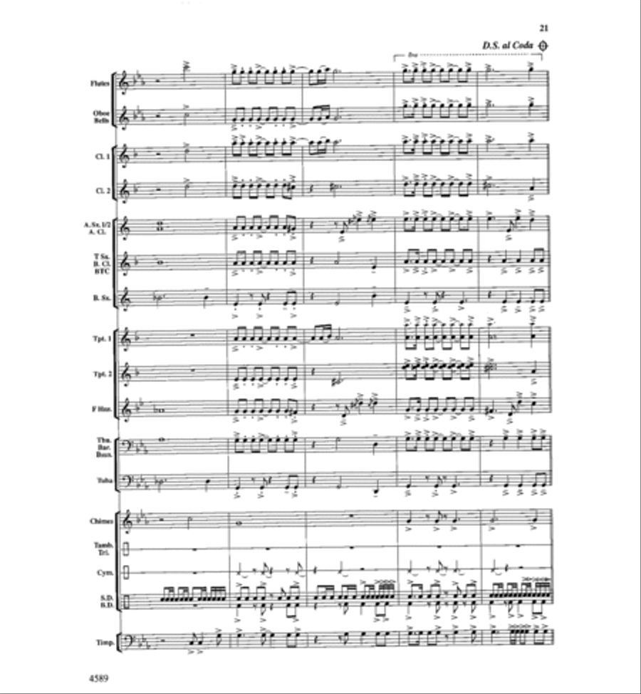 Copper Mountain Legend Concert Band scores gallery preview page 22