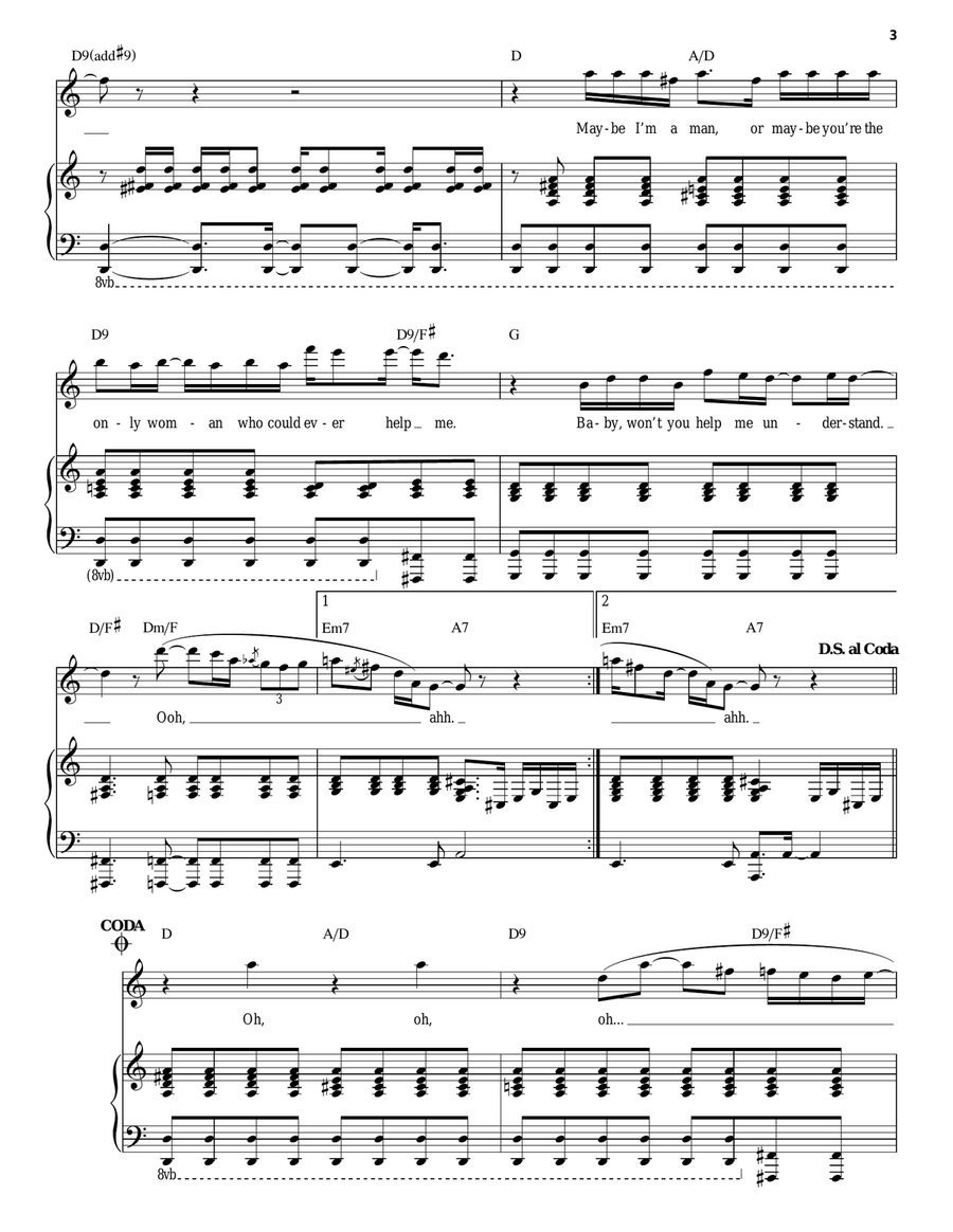 Maybe I'm Amazed Maybe I'm Amazed Piano scores gallery preview page 3