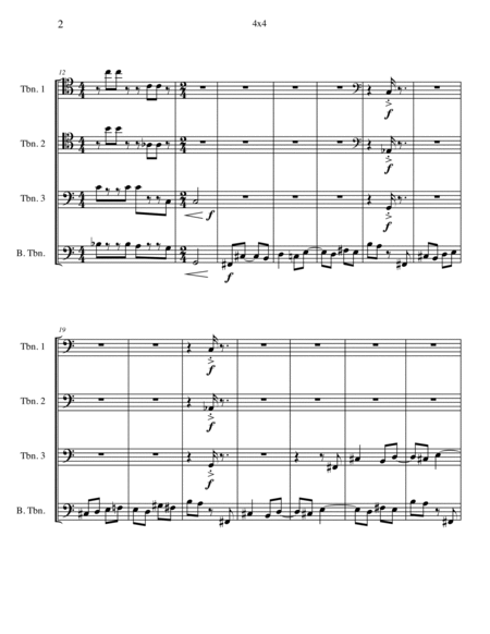 4x4 (for trombone quartet) image number null