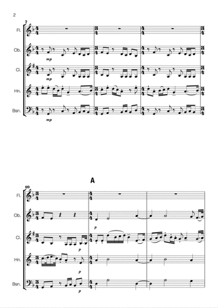 Holst - Second Suite in F for Military Band 3. Song of the Blacksmith (arr. for Wind Quintet) image number null