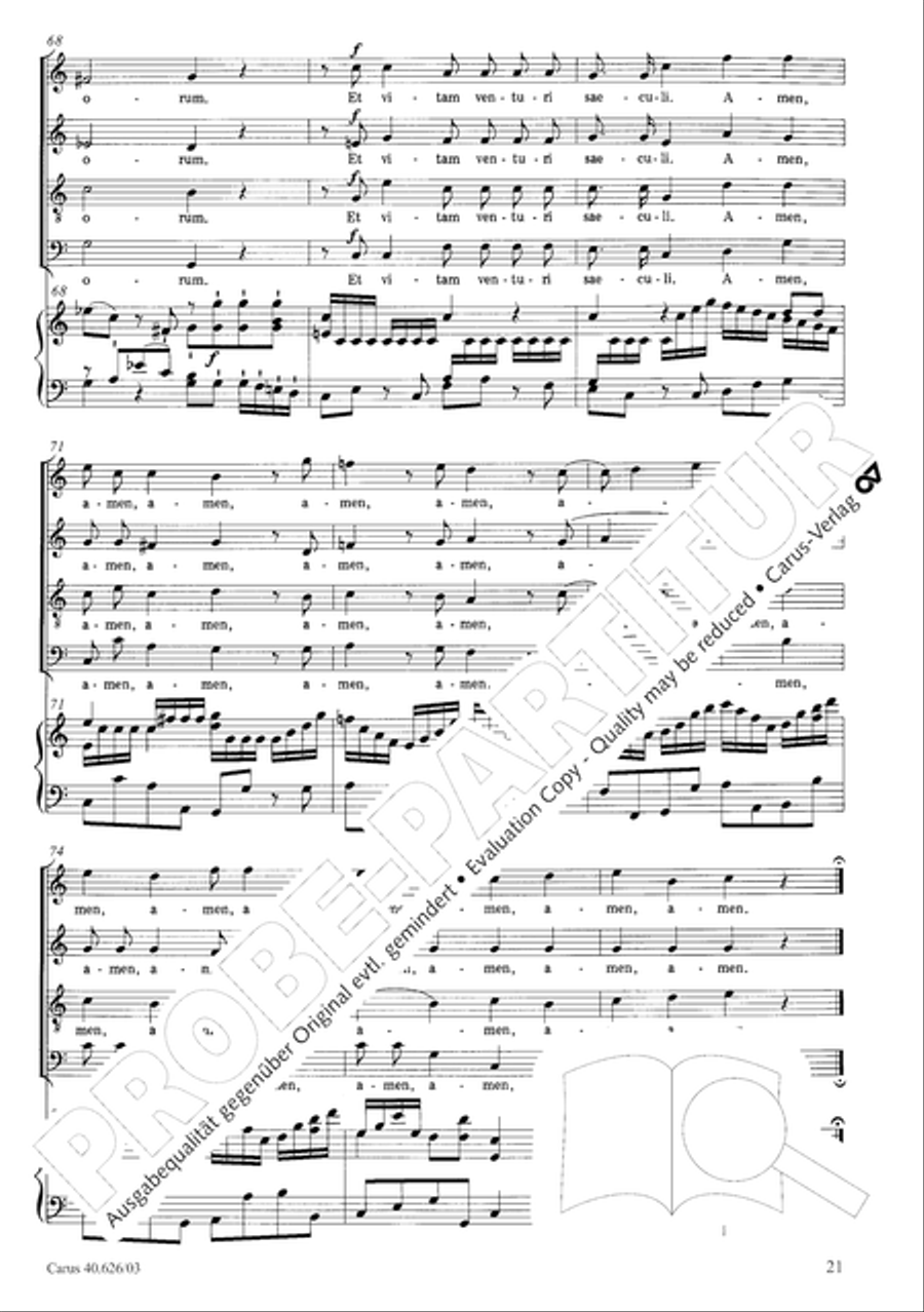 Mass in C Major 4-Part scores gallery preview page 28