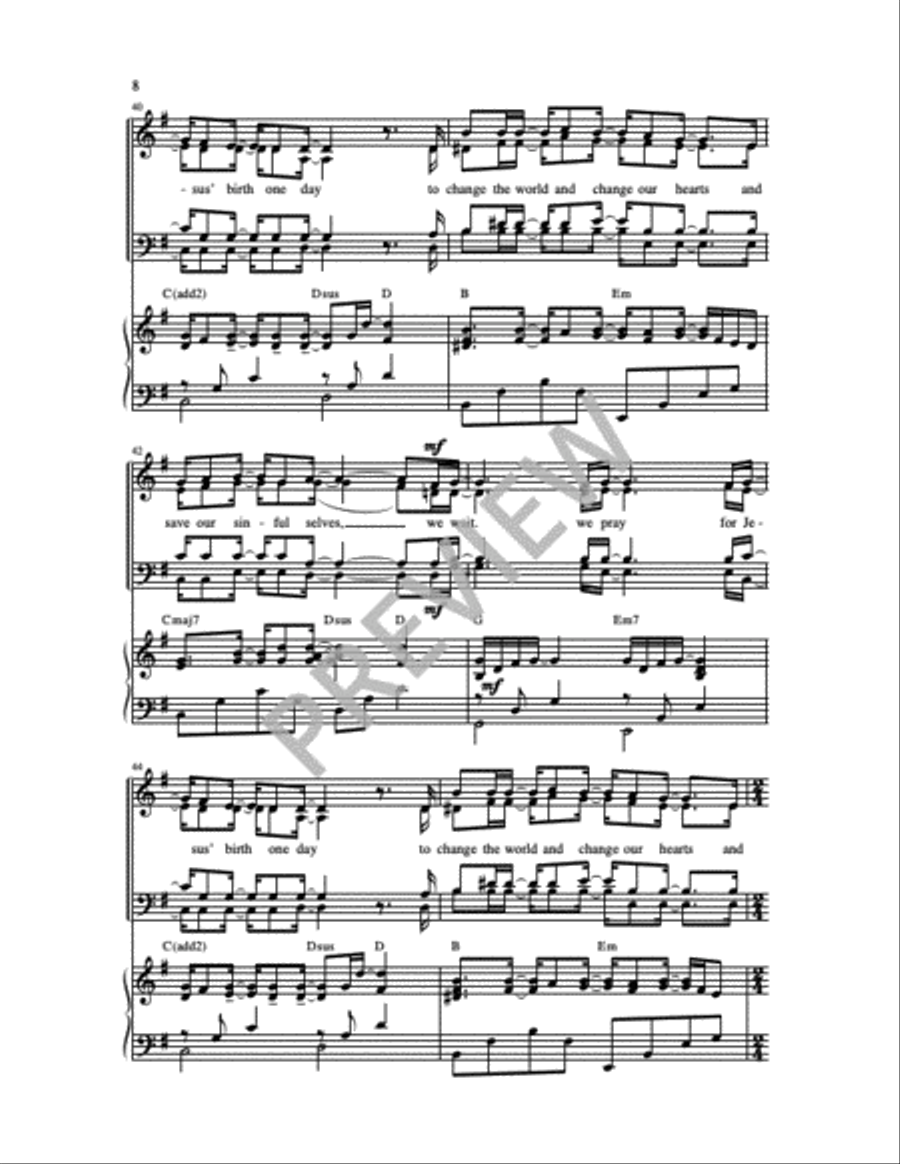 We Wait 4-Part scores gallery preview page 2