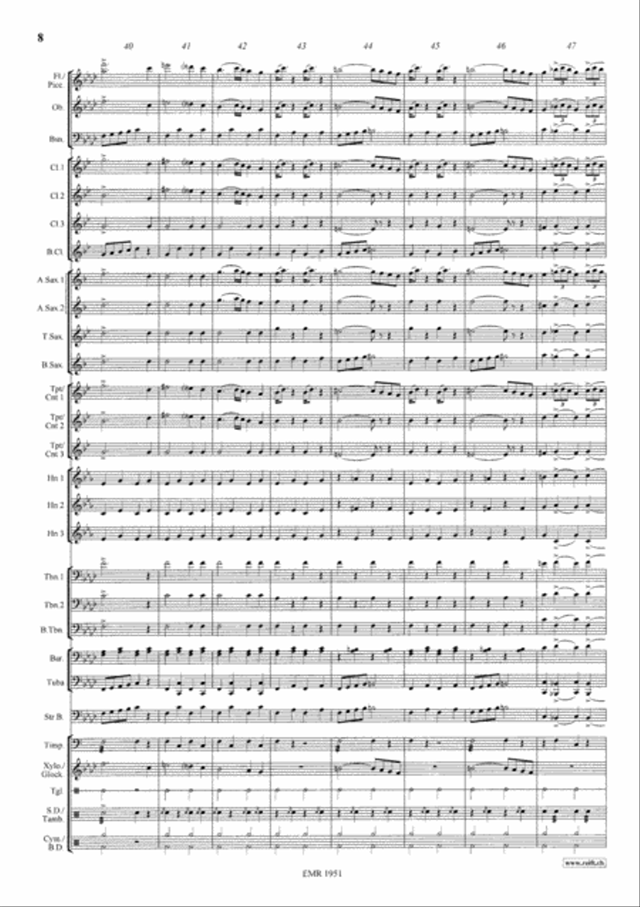 Egyptian March 4-Part scores gallery preview page 9