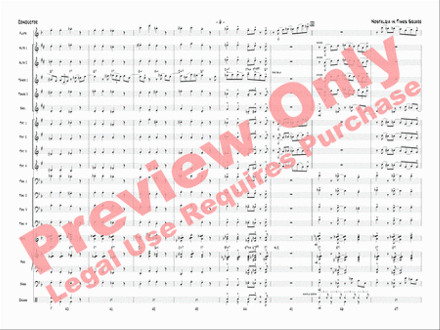 Nostalgia in Times Square Jazz Ensemble scores gallery preview page 9