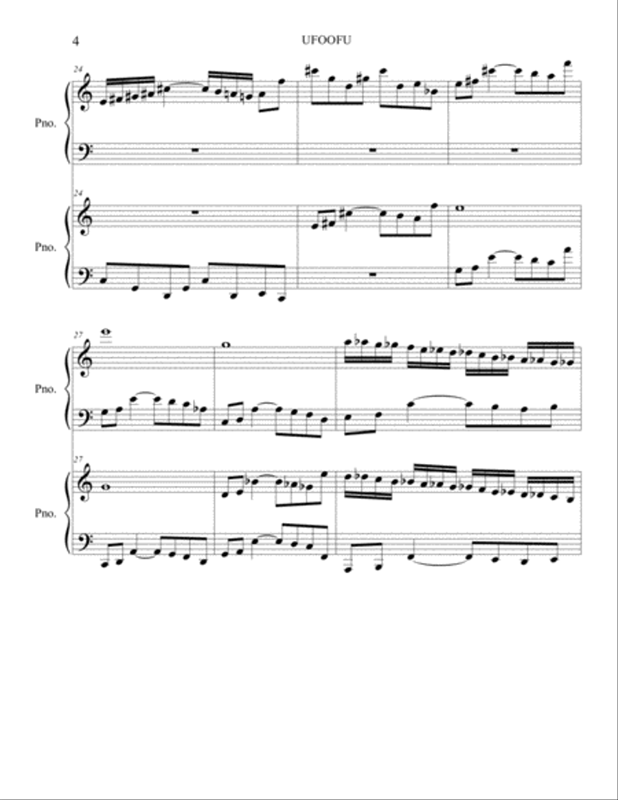 UFOFOFU Piano scores gallery preview page 4