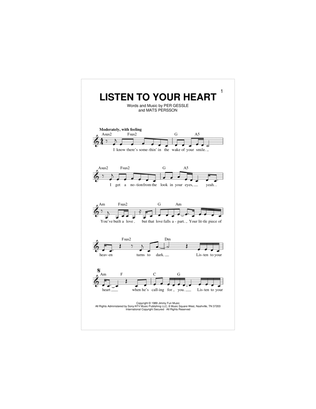 Book cover for Listen To Your Heart