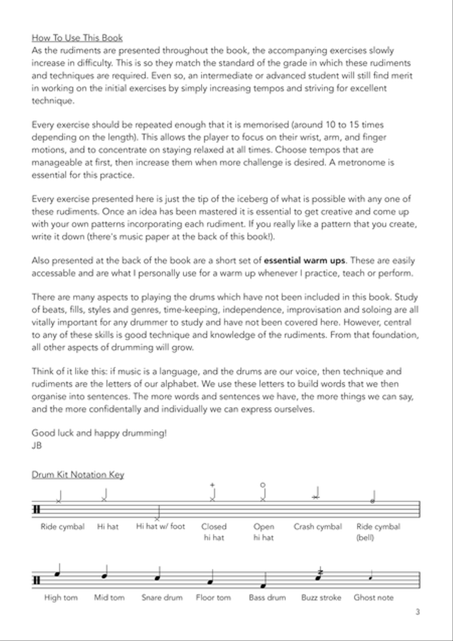 Rudimental Rundown Drum Set scores gallery preview page 5