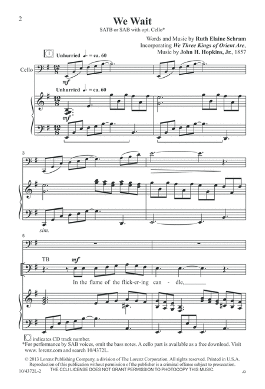 We Wait 4-Part scores gallery preview page 2