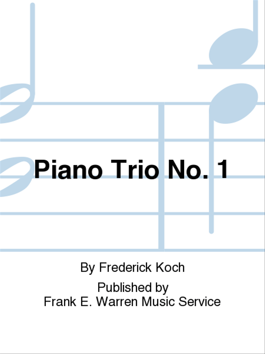 Piano Trio No. 1 Piano Trio scores gallery preview page 1