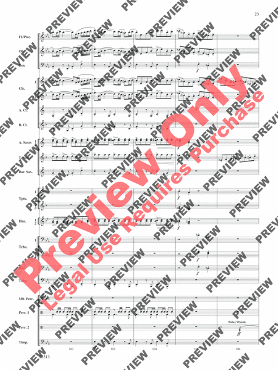 In the Center Ring Concert Band scores gallery preview page 24