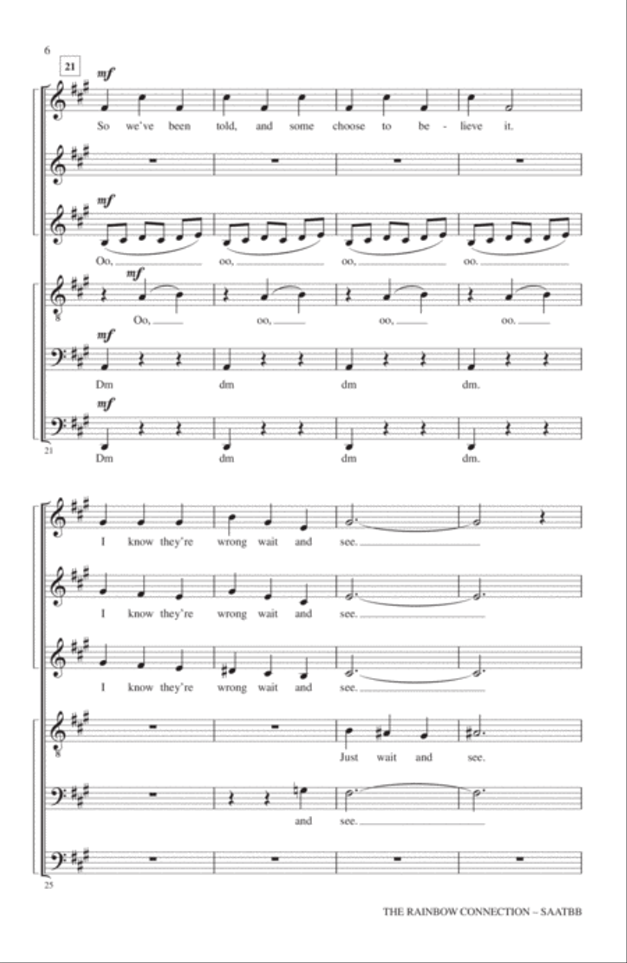 The Rainbow Connection The Rainbow Connection 4-Part scores gallery preview page 4