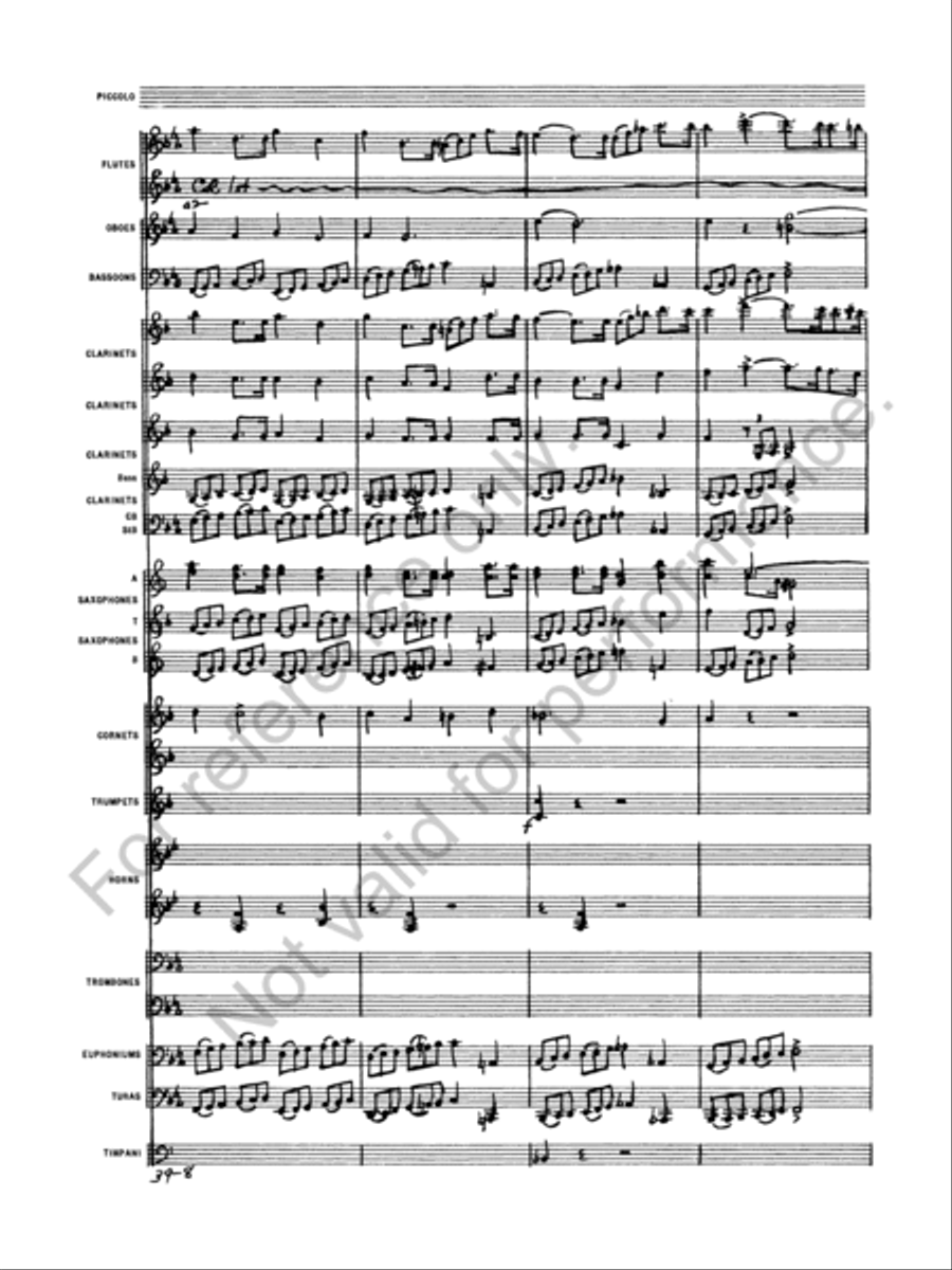 Euryanthe Concert Band scores gallery preview page 10