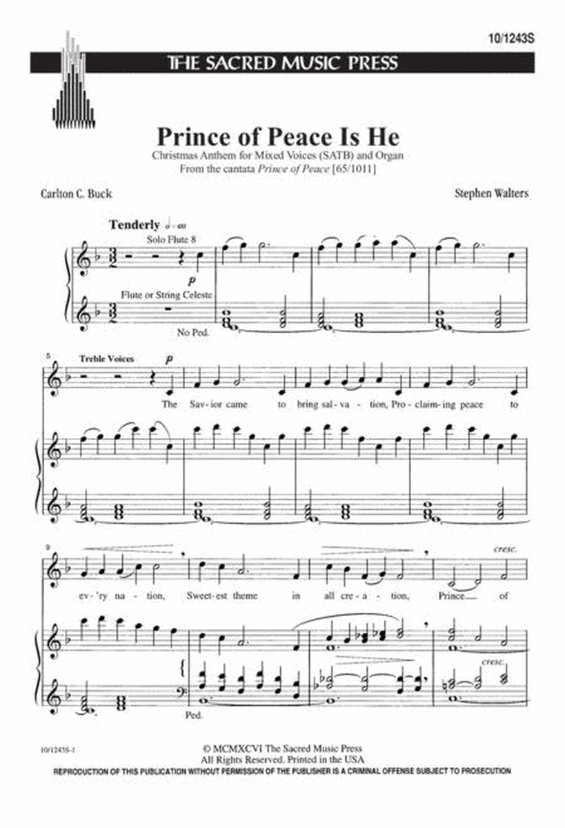 Prince of Peace is He