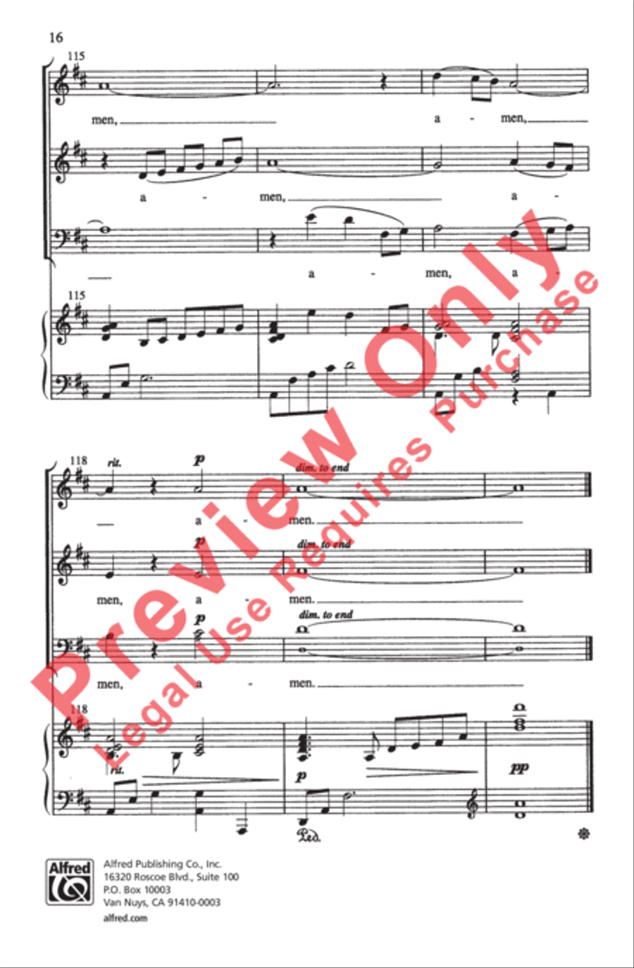 Make Me a Channel of Your Peace 3-Part scores gallery preview page 16