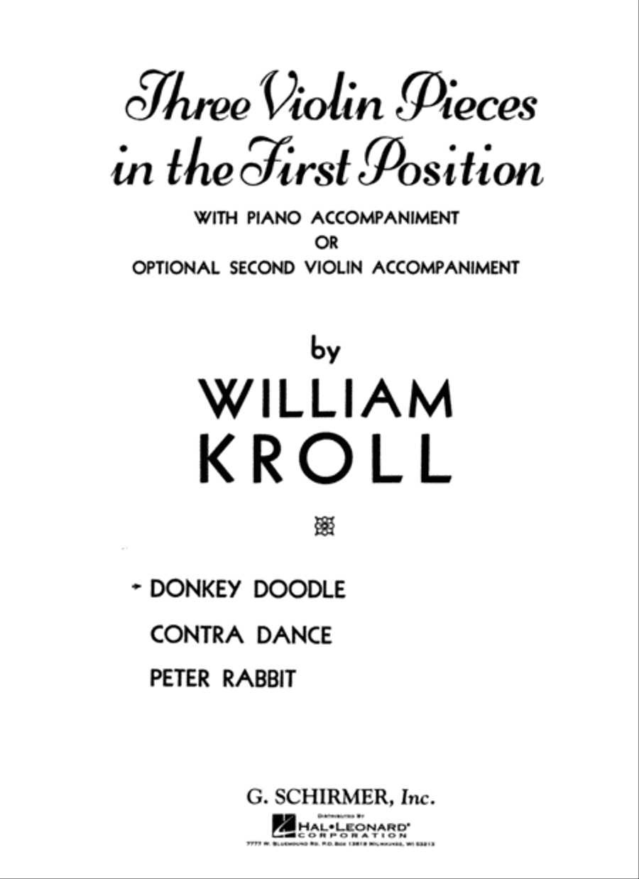 Donkey Doodle Violin Solo scores gallery preview page 1