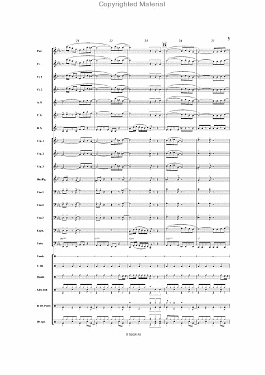 That Night, Dim That Night, Dim Marching Band scores gallery preview page 6