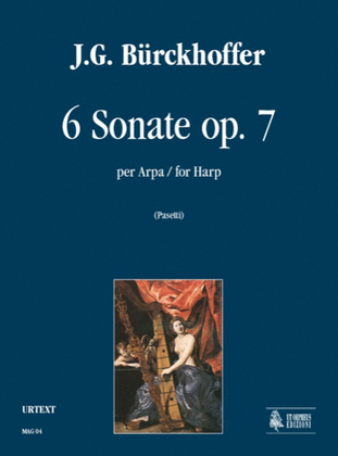 Book cover for 6 Sonatas Op. 7 for Harp