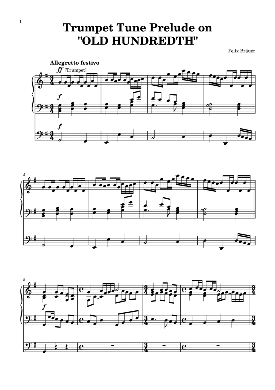 Trumpet Tune Prelude on 