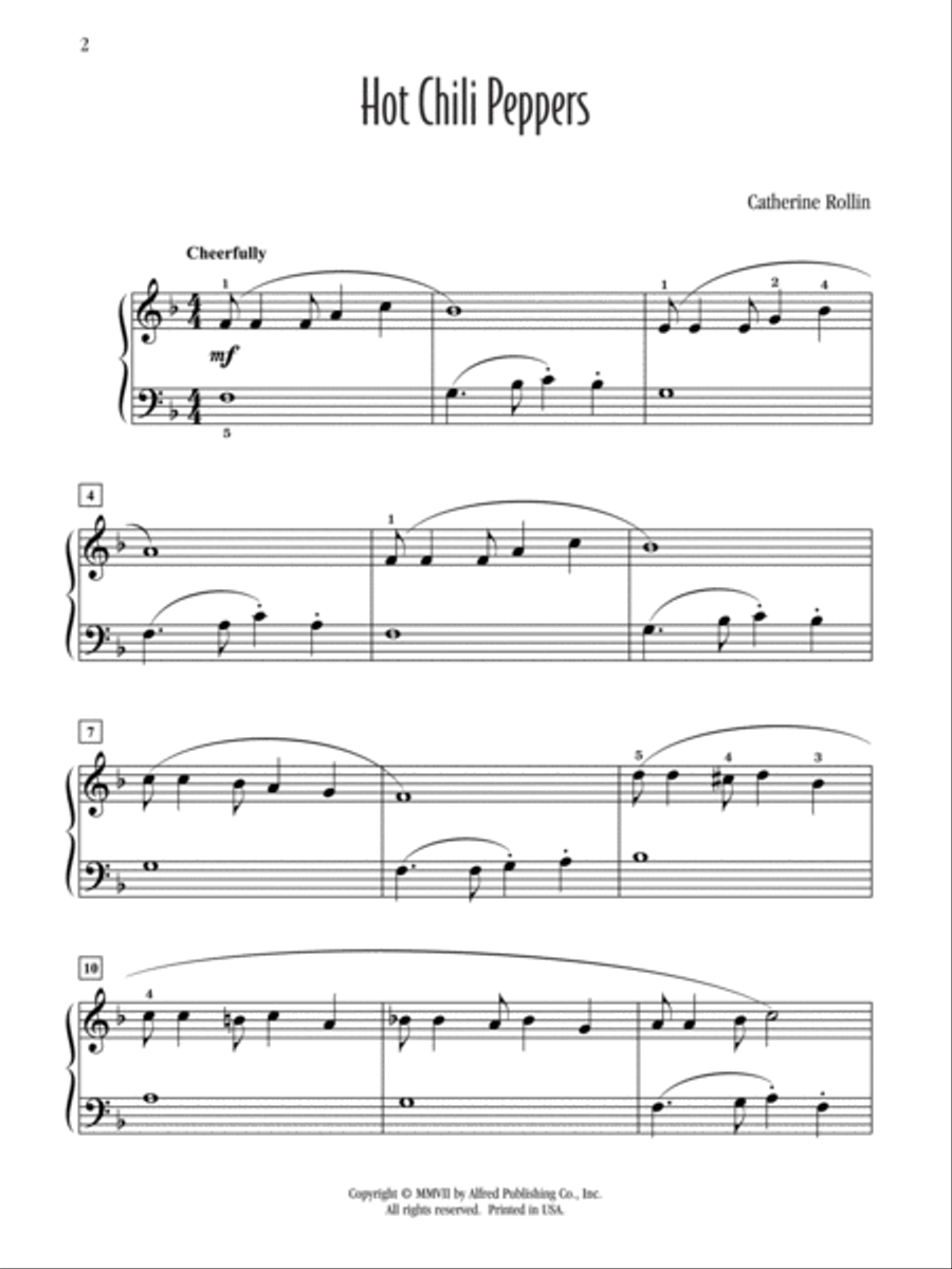 Hot Chili Peppers Hot Chili Peppers Easy Piano scores gallery preview page 2