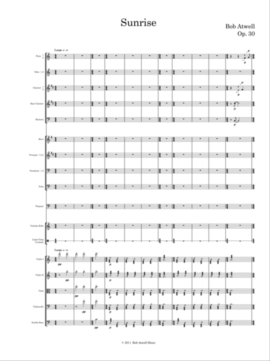 Sunrise - Orchestra Version Full Orchestra scores gallery preview page 3