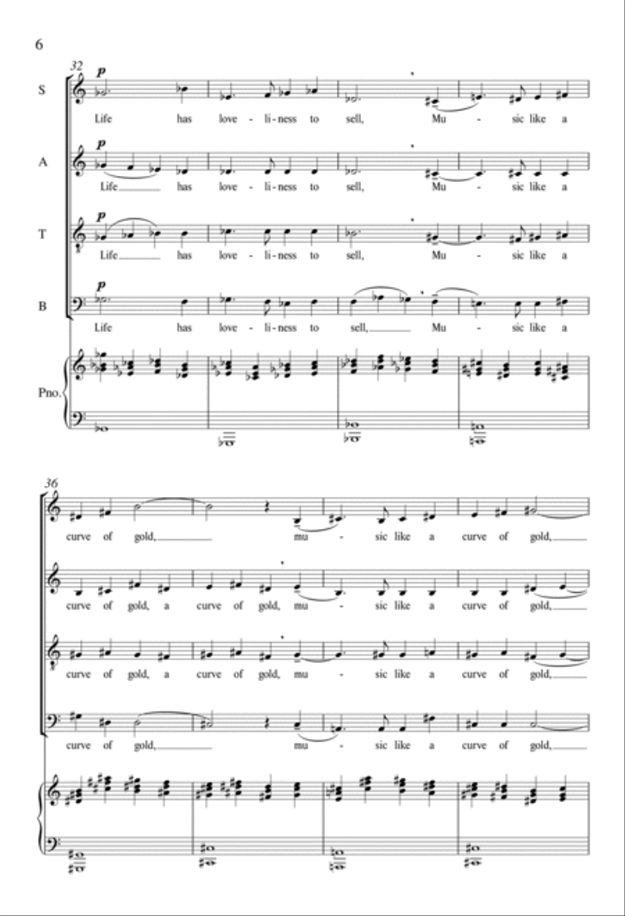Life Has Loveliness Life Has Loveliness 4-Part scores gallery preview page 5