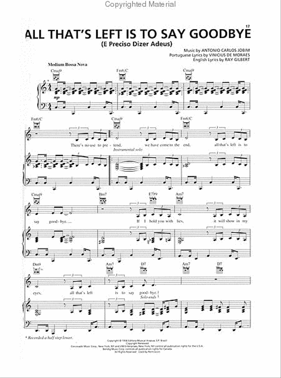 The Definitive Antonio Carlos Jobim Collection Piano, Vocal, Guitar scores gallery preview page 4