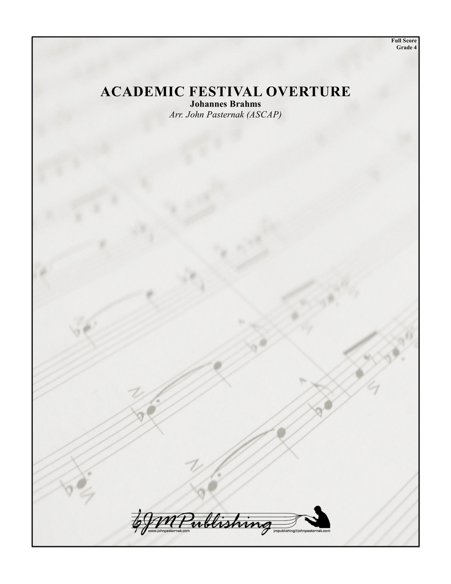 Academic Festival Overture Concert Band scores gallery preview page 1