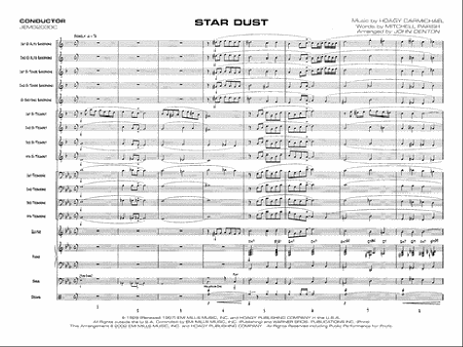Star Dust: Score Star Dust: Score Jazz Ensemble scores gallery preview page 3