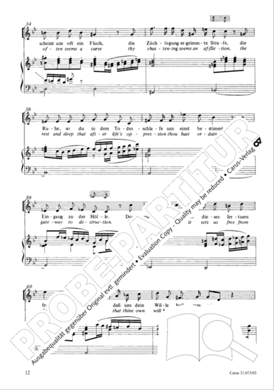 Thy will, O Lord, be done for me (Herr, wie du willt, so schicks mit mir) STB scores gallery preview page 13