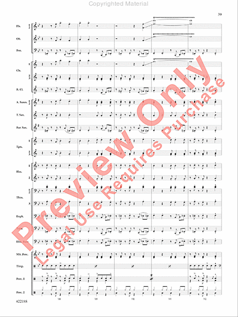 Tower of Power Greatest Hits Concert Band scores gallery preview page 38