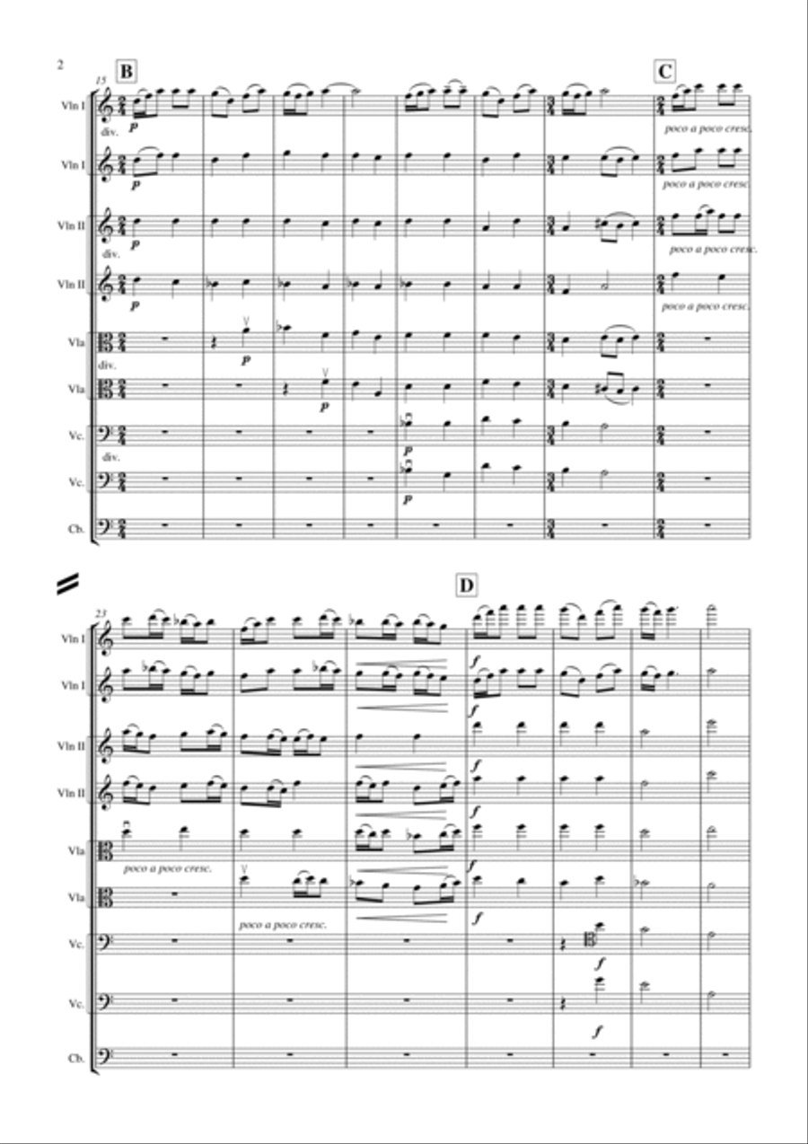 Ukrainian Folk Song - The Willow Board Cello scores gallery preview page 2