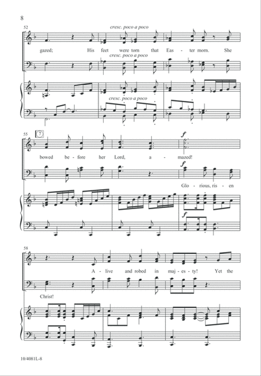 Glorious, Risen Christ! Glorious, Risen Christ! 4-Part scores gallery preview page 9
