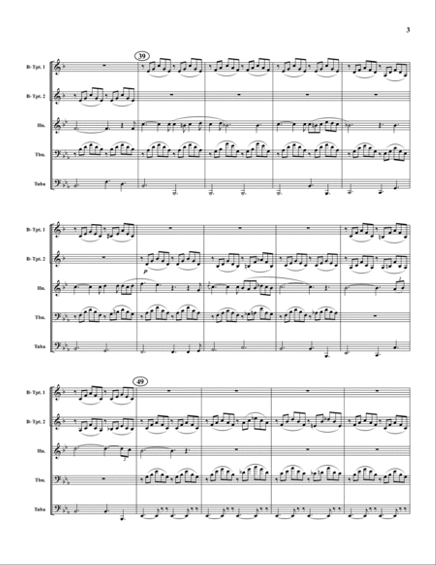 Ave Maria Brass Quintet scores gallery preview page 3