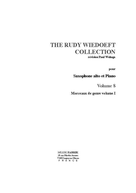 Wiedoeft Collection, Volume 8