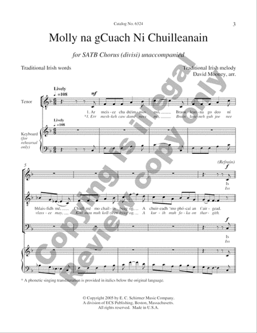 Molly na gCuach Ni Chuilleanain Divisi scores gallery preview page 3