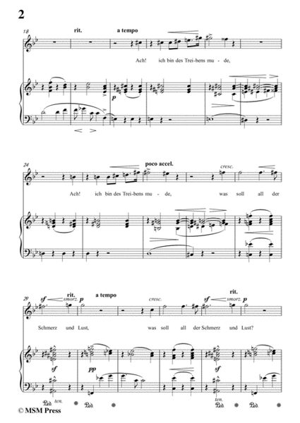 Liszt-Der du von dem himmel bist in B flat Major，for voice and piano image number null
