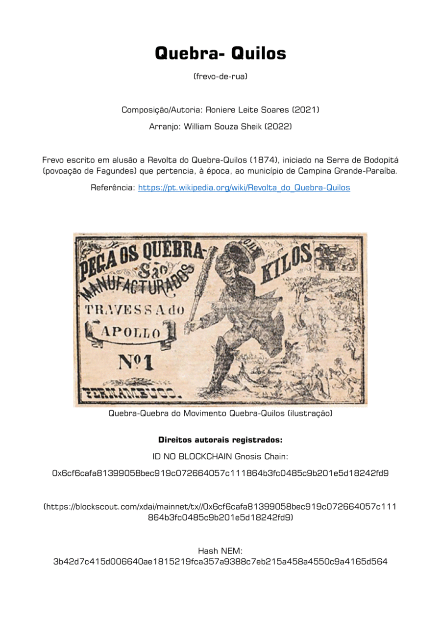 Quebra-Quilos Quebra-Quilos Concert Band scores gallery preview page 1