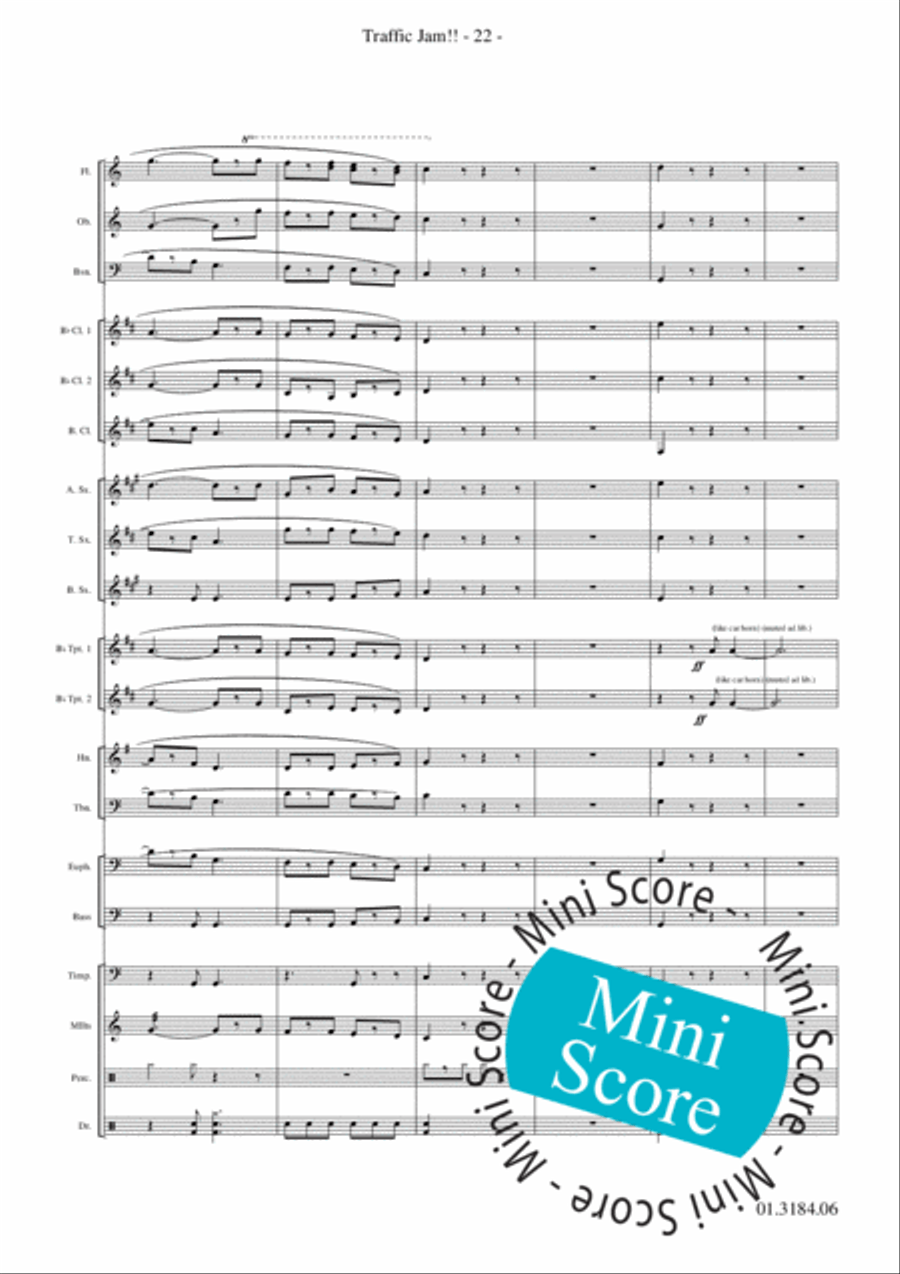 Traffic Jam!! Concert Band scores gallery preview page 26